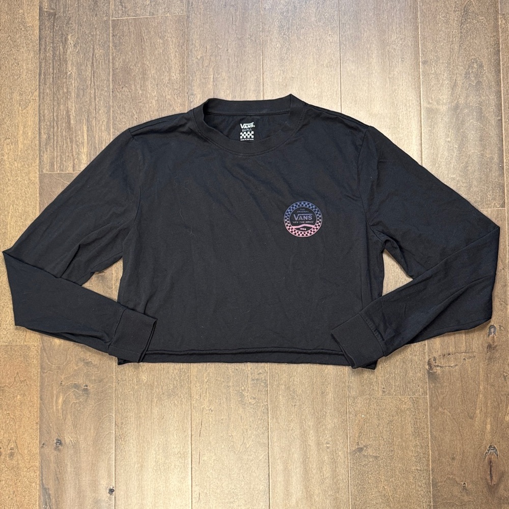 Vans Off The Wall Black Crop Top